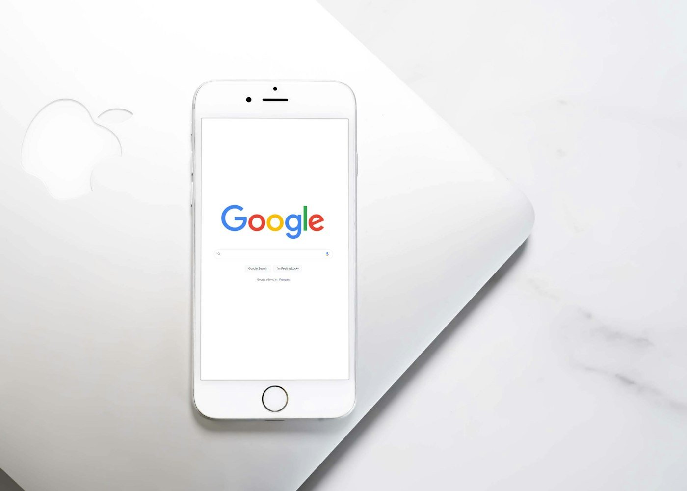 Google open on a phone