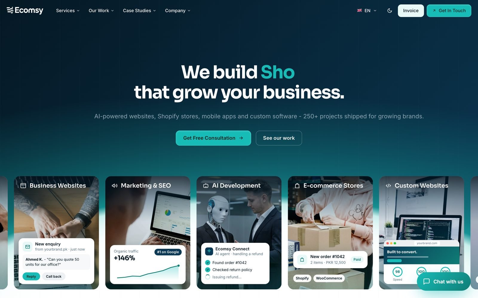 Ecomsy website
