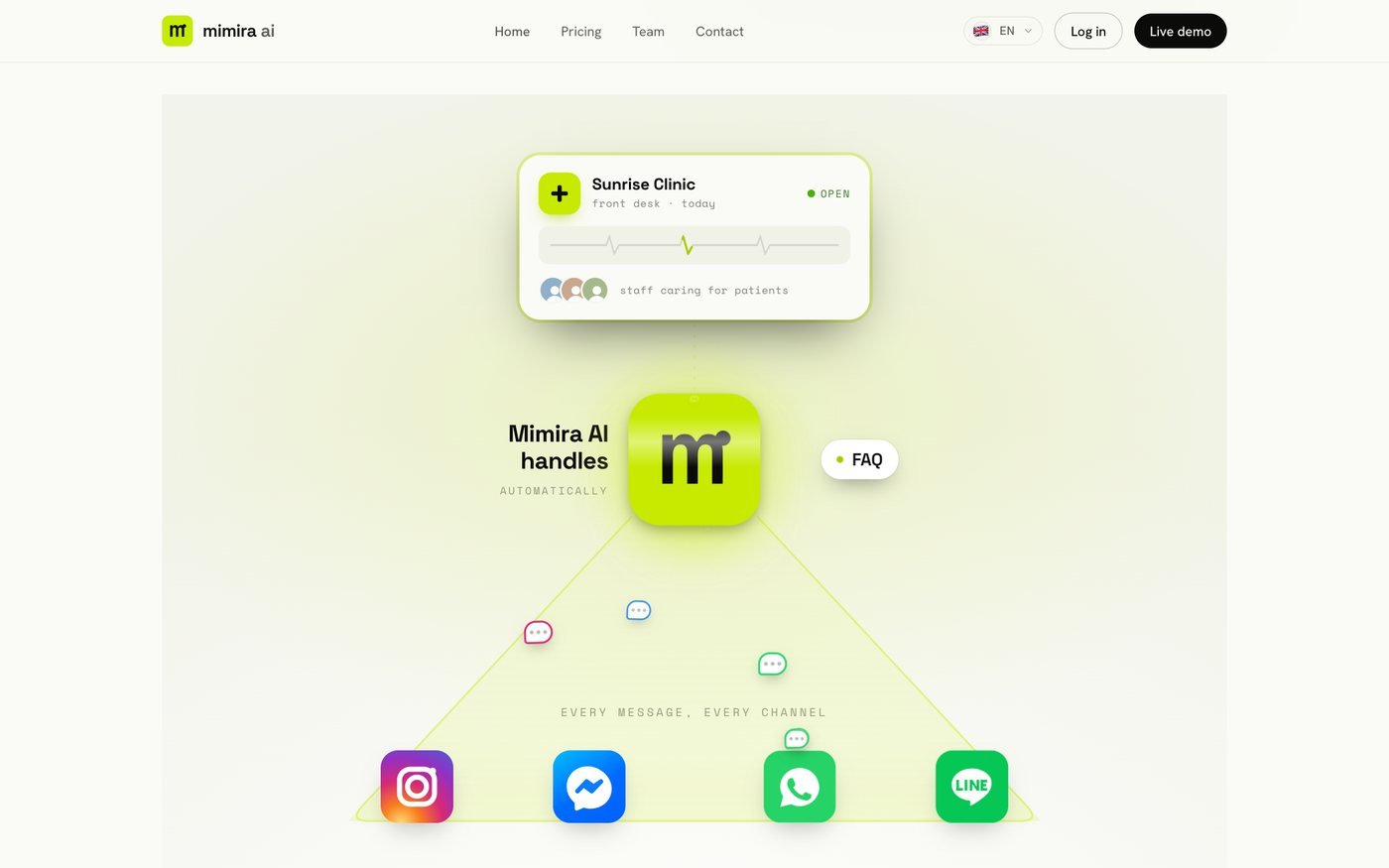 Mimira AI - One assistant, every channel