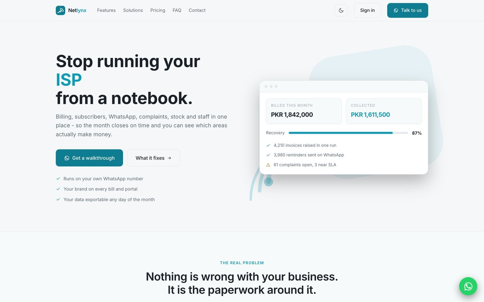 Netlynx - live site