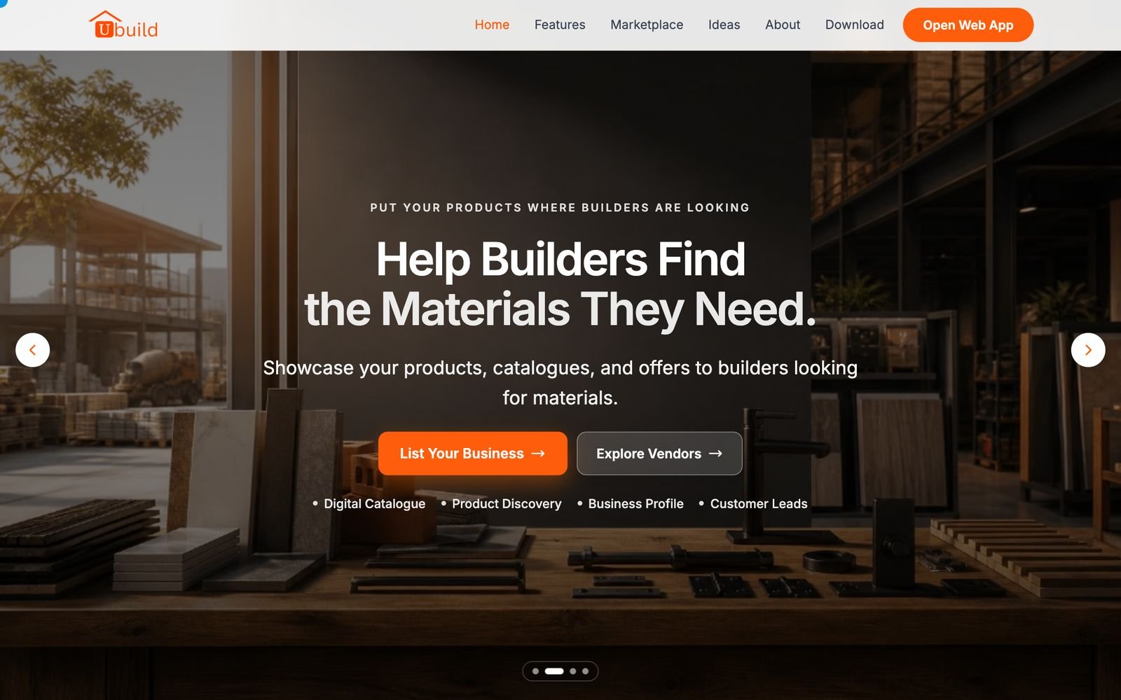 UBuild - live site