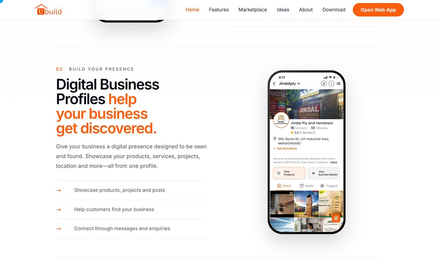 UBuild - Digital business profiles